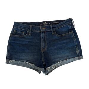 Hollister Women’s High-Rise Short-Short Denim Jean Shorts Size 9 / 29 Dark